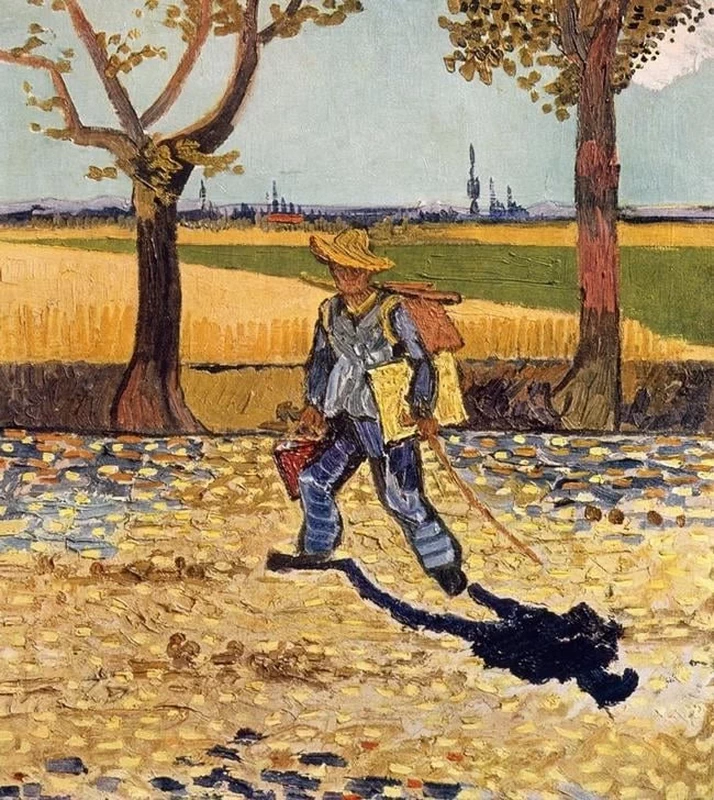  102-Vincent van Gogh-Il pittore si recava al lavoro, 1888 